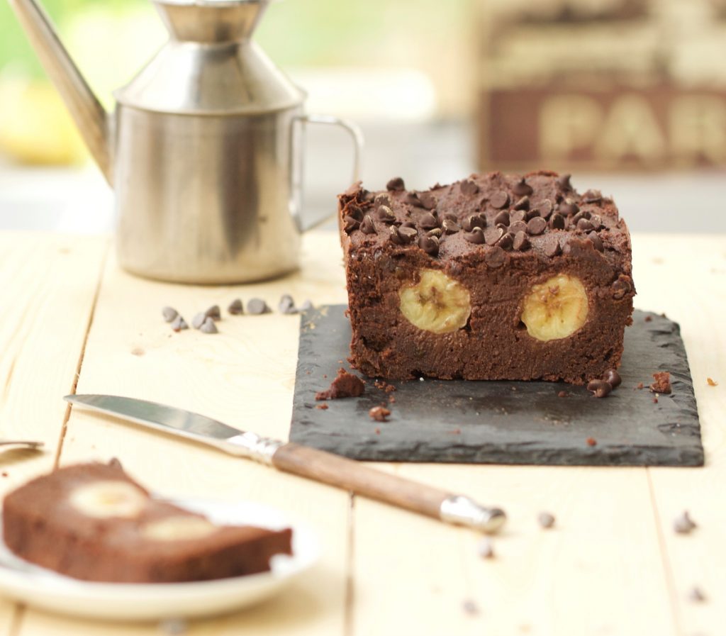 Cake Fondant Chocolat, Banane & Amande (vegan Et Sans Gluten) | La ...